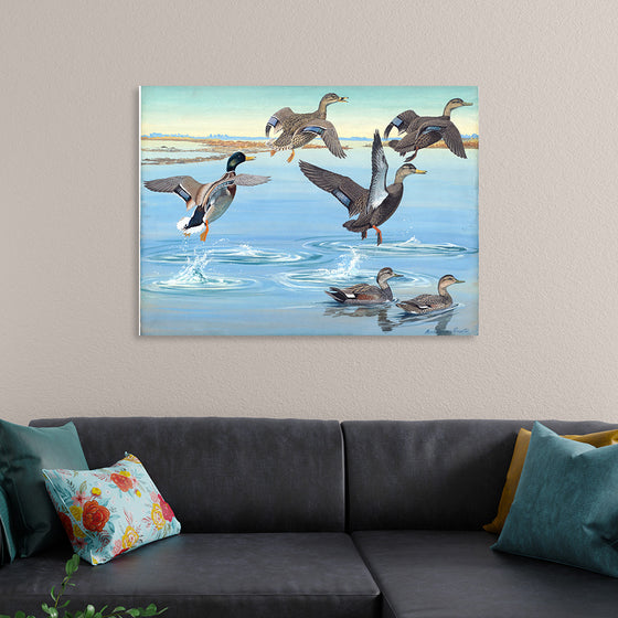 "Vintage Ducks Painting"