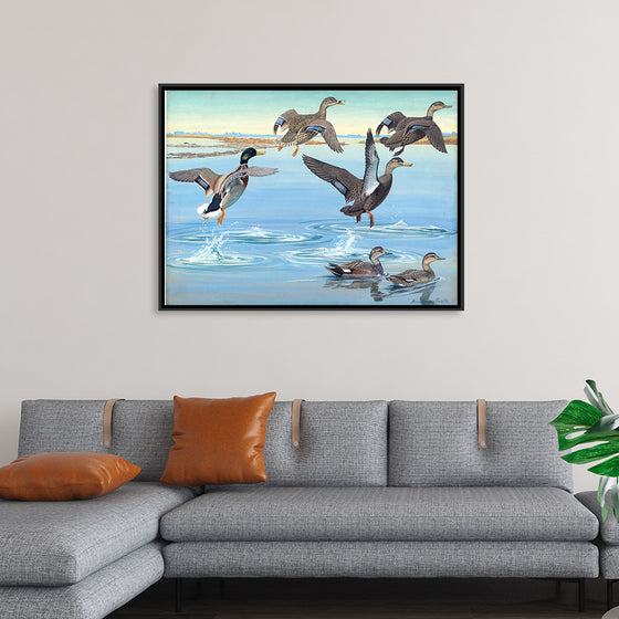 "Vintage Ducks Painting"