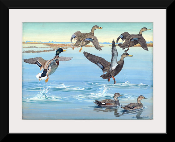 "Vintage Ducks Painting"