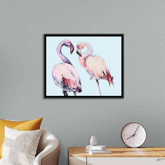 "Flamingo Watercolor Painting"