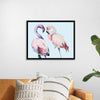 "Flamingo Watercolor Painting"