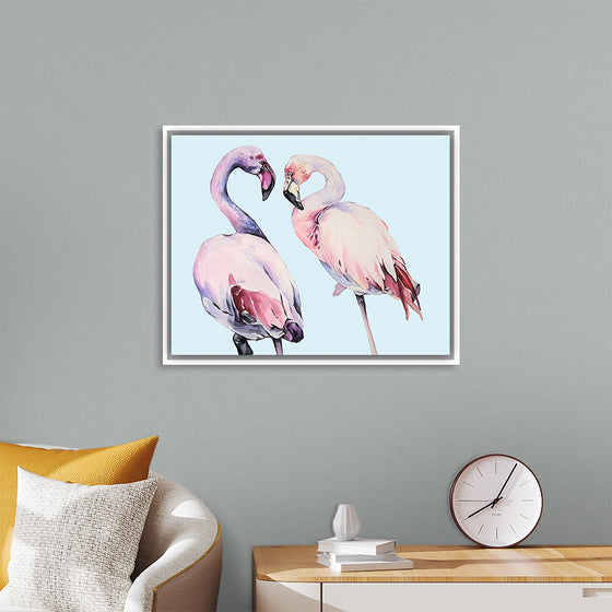 "Flamingo Watercolor Painting"