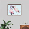 "Flamingo Watercolor Painting"