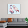 "Flamingo Watercolor Painting"