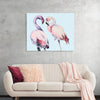 "Flamingo Watercolor Painting"