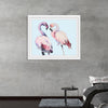 "Flamingo Watercolor Painting"