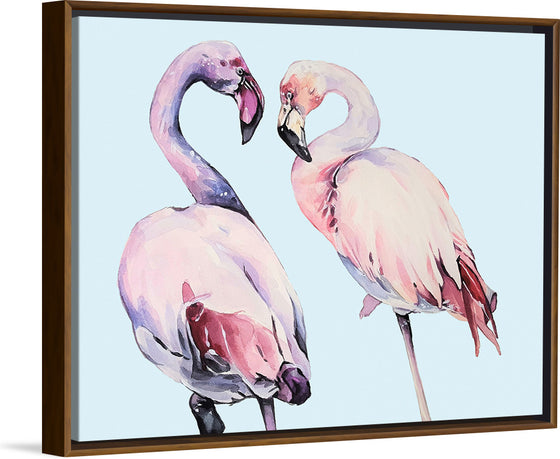 "Flamingo Watercolor Painting"