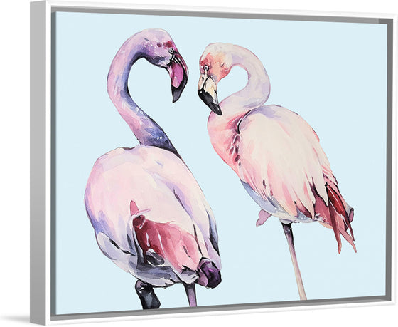 "Flamingo Watercolor Painting"