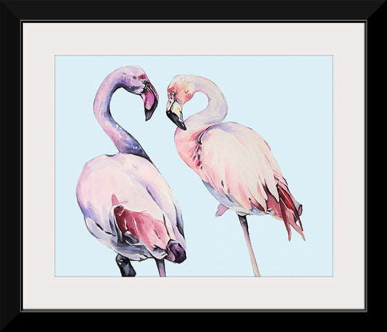 "Flamingo Watercolor Painting"