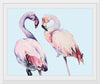 "Flamingo Watercolor Painting"