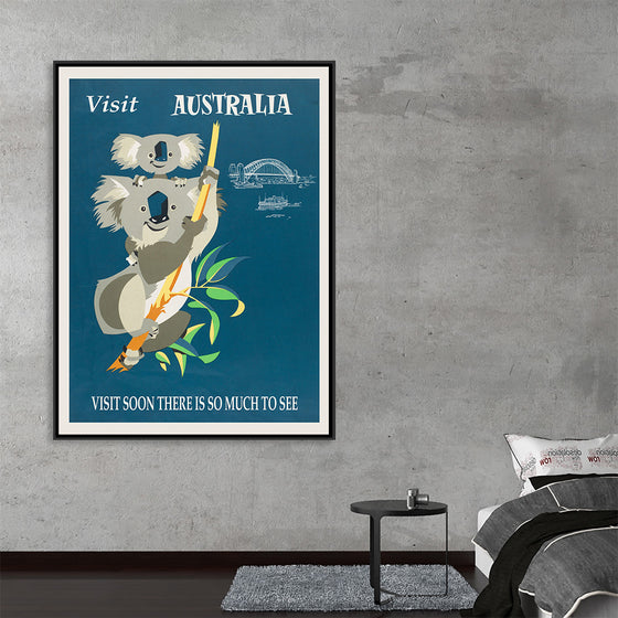 "Australia Retro Travel Poster", Harry Rogers