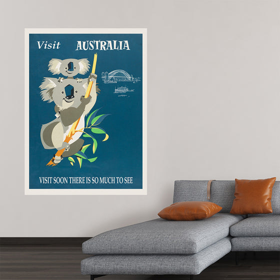 "Australia Retro Travel Poster", Harry Rogers