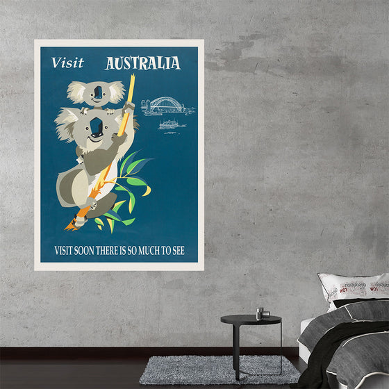 "Australia Retro Travel Poster", Harry Rogers