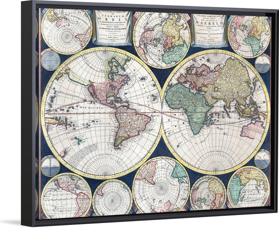 "1696 Maps Of The World", Carel Allard