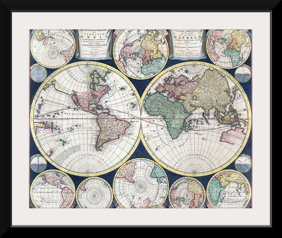 "1696 Maps Of The World", Carel Allard