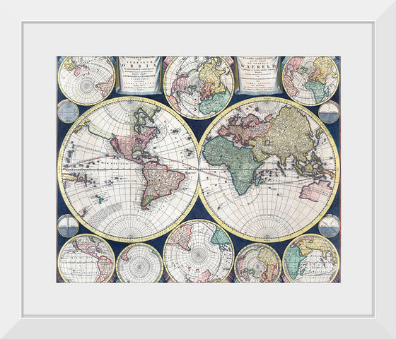 "1696 Maps Of The World", Carel Allard