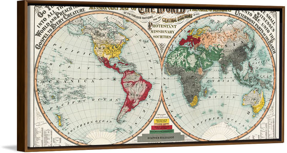 "Missionary Map of the World", August R. Ohman