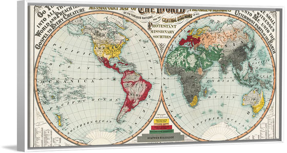 "Missionary Map of the World", August R. Ohman