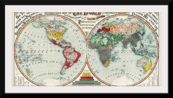 "Missionary Map of the World", August R. Ohman