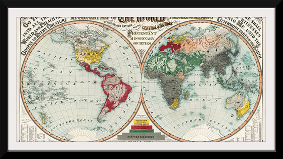 "Missionary Map of the World", August R. Ohman