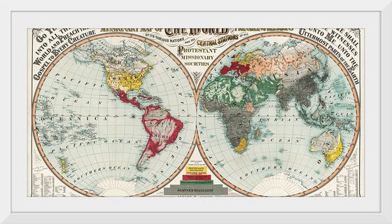 "Missionary Map of the World", August R. Ohman