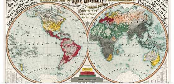 "Missionary Map of the World", August R. Ohman