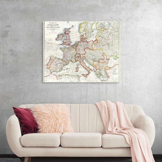 "Strategic map of Central Europe showing the international frontiers / prepared in the War College Division (1915)", Arch. B. Williams and Geo. F. Bontz, Draftsmen.