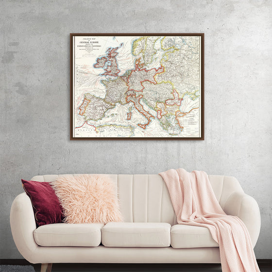 "Strategic map of Central Europe showing the international frontiers / prepared in the War College Division (1915)", Arch. B. Williams and Geo. F. Bontz, Draftsmen.