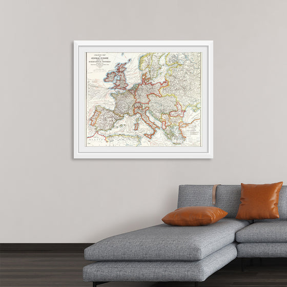 "Strategic map of Central Europe showing the international frontiers / prepared in the War College Division (1915)", Arch. B. Williams and Geo. F. Bontz, Draftsmen.