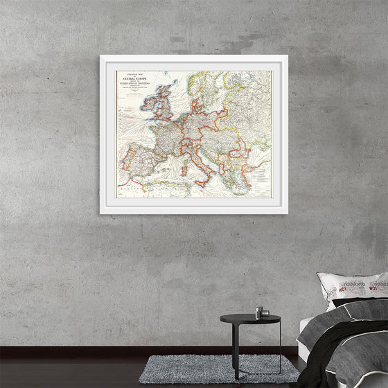 "Strategic map of Central Europe showing the international frontiers / prepared in the War College Division (1915)", Arch. B. Williams and Geo. F. Bontz, Draftsmen.