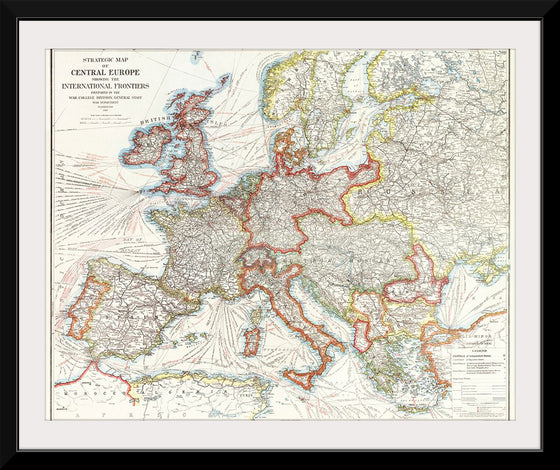 "Strategic map of Central Europe showing the international frontiers / prepared in the War College Division (1915)", Arch. B. Williams and Geo. F. Bontz, Draftsmen.