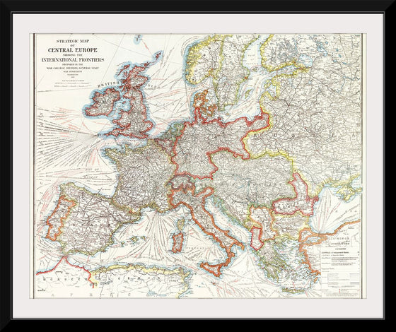 "Strategic map of Central Europe showing the international frontiers / prepared in the War College Division (1915)", Arch. B. Williams and Geo. F. Bontz, Draftsmen.