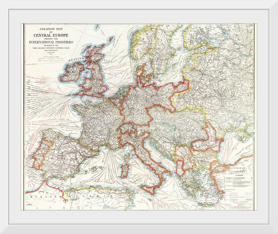 "Strategic map of Central Europe showing the international frontiers / prepared in the War College Division (1915)", Arch. B. Williams and Geo. F. Bontz, Draftsmen.
