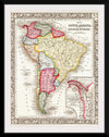 "Map of South America (1863)", Samuel Augustus Mitchell