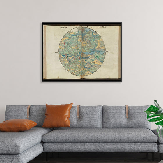 "Circular World Map"