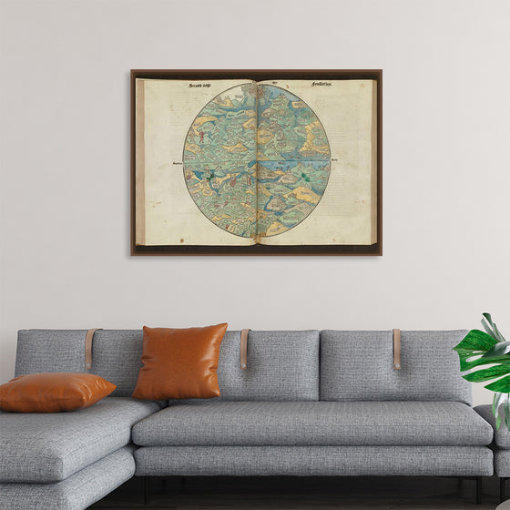 "Circular World Map"