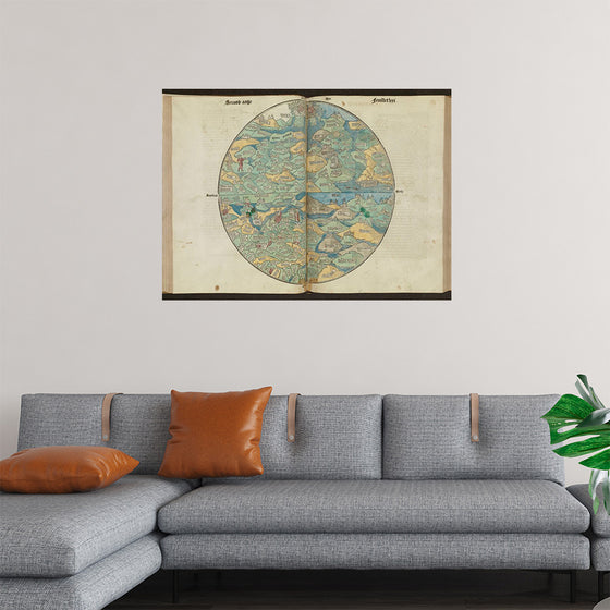 "Circular World Map"