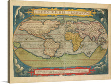  “Theatrum Orbis Terrarum” is a mapbook created by Abraham Ortelius in the 16th century. It is considered the first true atlas in the modern sense, and is a collection of uniform map sheets and sustaining text bound to form a book for which copper printing plates were specifically engraved. 