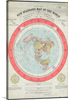 “Gleason’s New Standard Map of the World” is a fascinating print that brings the world to your fingertips. This colorful and detailed map, presented in an azimuthal equidistant projection, is a testament to the art of cartography. The map, dating back to 1892, is a piece of history, offering a glimpse into the geographical understanding of the time.