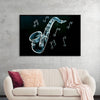 "Chalked Blackboard Saxophone"