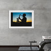 "Silhouette of a Man Playing Saxophone during Sunset", Victor Freitas