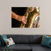 "Person in Black Shirt Playing Brass-Colored Saxophone", Ruca Souza