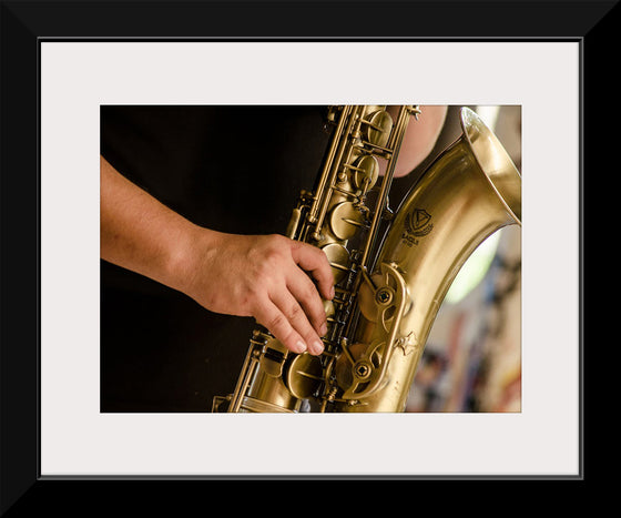 "Person in Black Shirt Playing Brass-Colored Saxophone", Ruca Souza