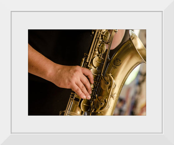 "Person in Black Shirt Playing Brass-Colored Saxophone", Ruca Souza