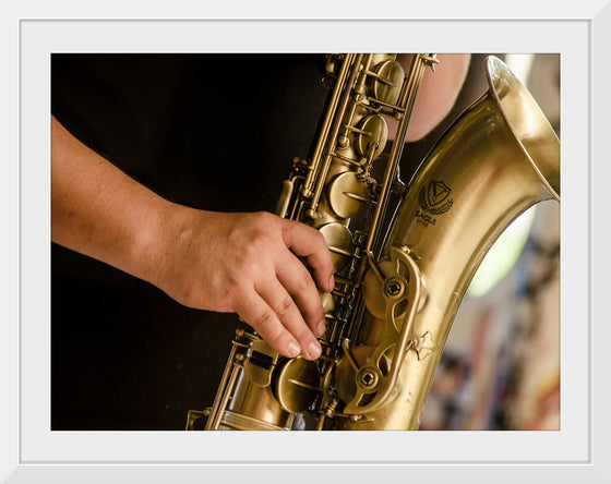 "Person in Black Shirt Playing Brass-Colored Saxophone", Ruca Souza