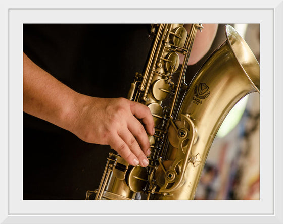 "Person in Black Shirt Playing Brass-Colored Saxophone", Ruca Souza