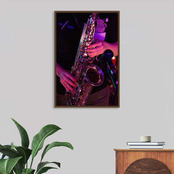 "Person Playing Saxophone"