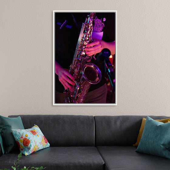 "Person Playing Saxophone"