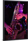 "Person Playing Saxophone"