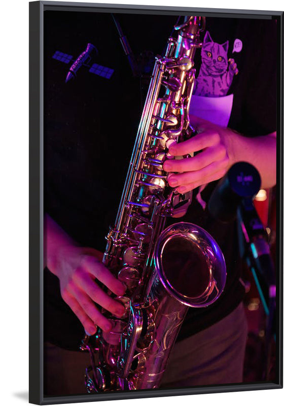 "Person Playing Saxophone"